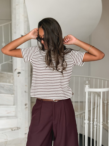 T-shirt Yamina - Chocolat