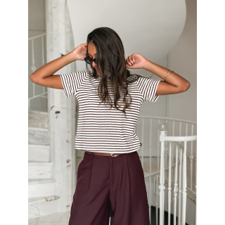 T-shirt Yamina - Chocolat