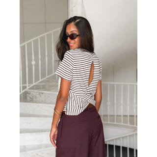T-shirt Yamina - Chocolat