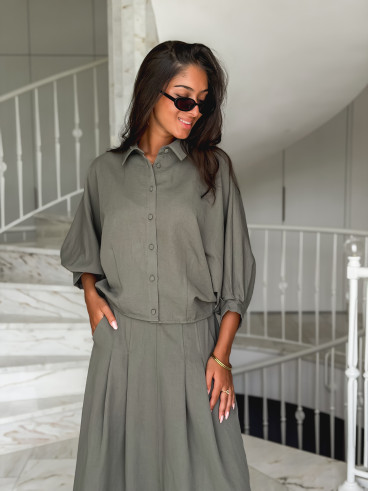 Chemise Azuna - Kaki Chemise Azuna - Kaki
