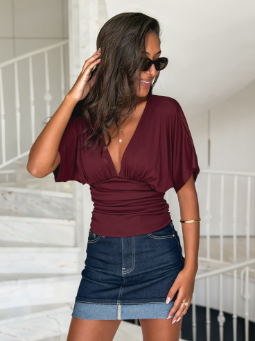 Blouse Isaline - Bordeaux Blouse Isaline - Bordeaux