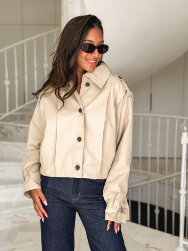 Veste courte Winona - Beige