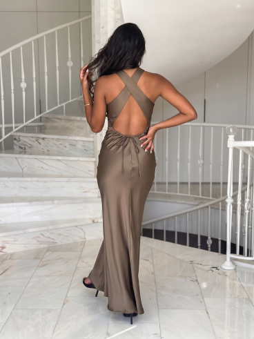 Robe longue Maryline - Kaki