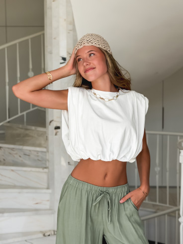 Crop top Lou - Blanc Crop top Lou - Blanc