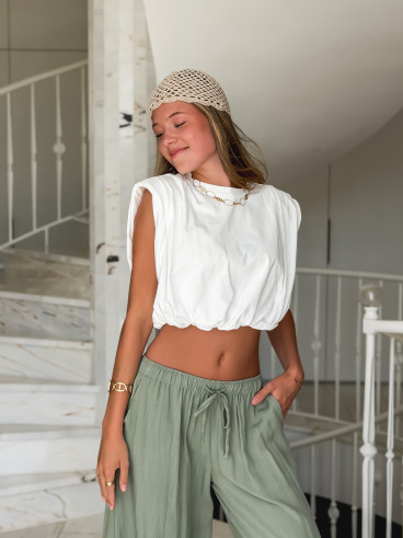 Crop top Lou - Blanc Crop top Lou - Blanc