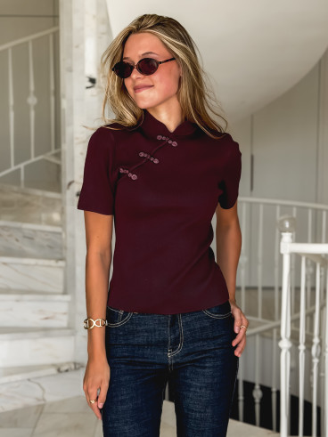Blouse Tyliane - Bordeaux