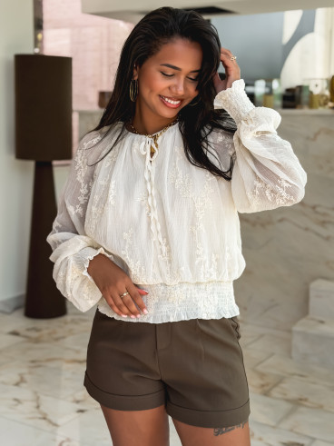 Blouse Malia - Ecru Blouse Malia - Ecru