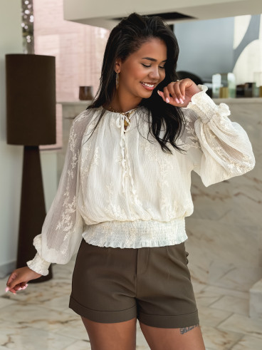Blouse Malia - Ecru Blouse Malia - Ecru
