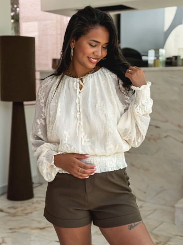 Blouse Malia - Ecru Blouse Malia - Ecru