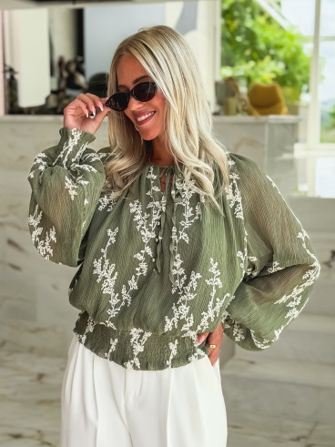 Blouse Malia - Kaki Blouse Malia - Kaki