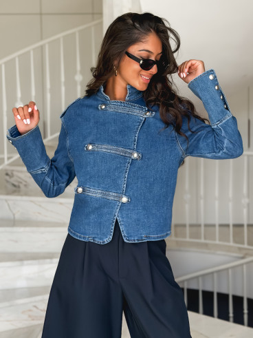 Veste en jeans Korélia - Bleu