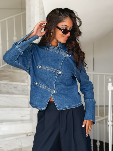 Veste en jeans Korélia - Bleu