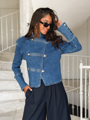 Veste en jeans Korélia - Bleu