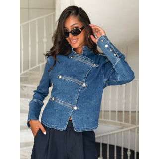 Veste en jeans Korélia - Bleu