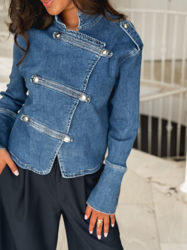 Veste en jeans Korélia - Bleu