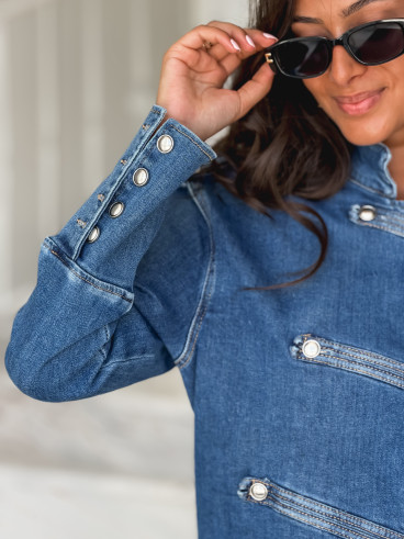 Veste en jeans Korélia - Bleu