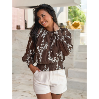 Blouse Malia - Chocolat