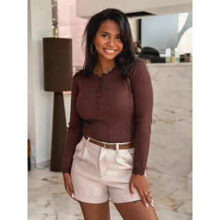 Pull Mayalia - Chocolat