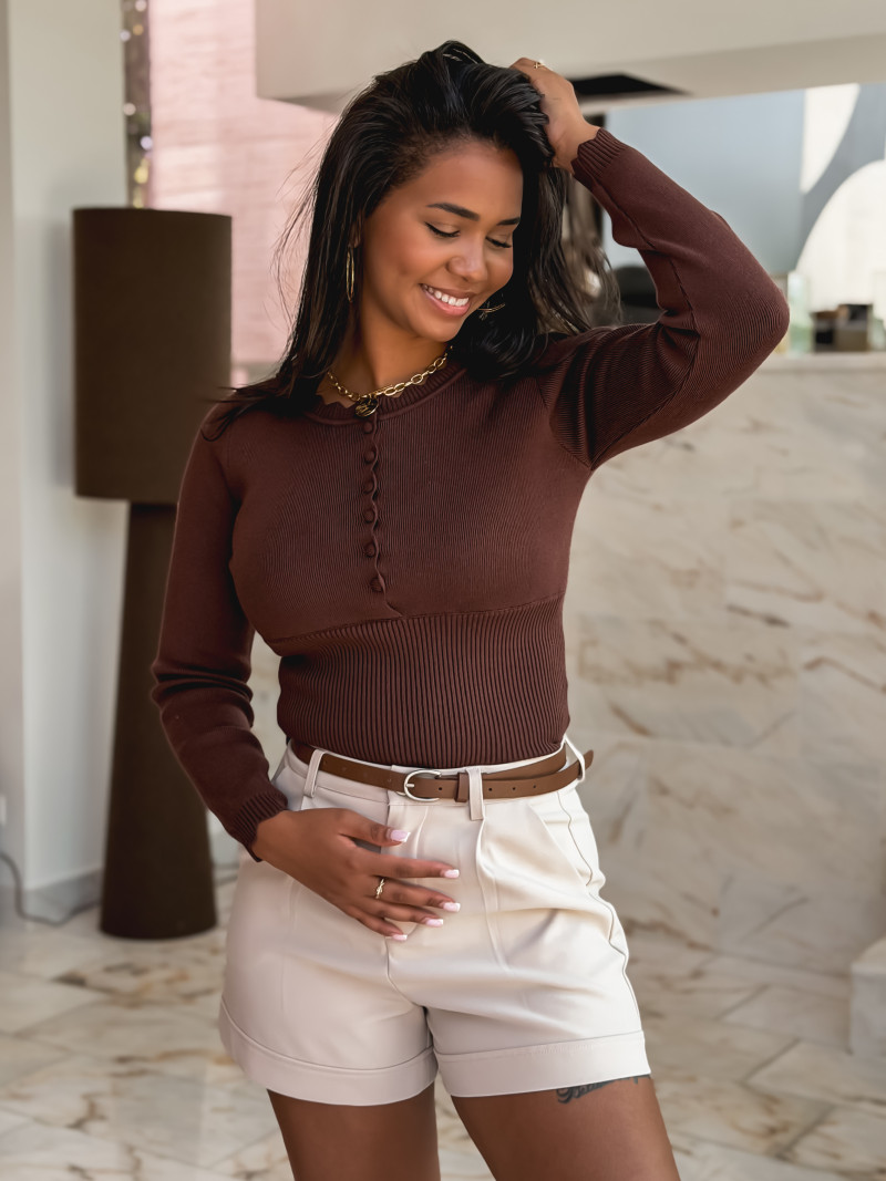 Pull Mayalia - Chocolat