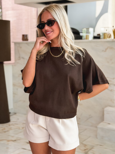 Blouse Lysoria - Chocolat