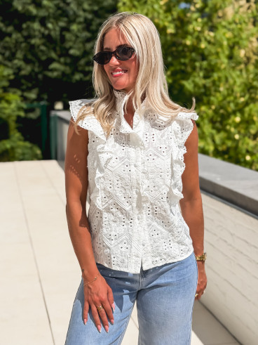 Blouse Capucine - Blanc Blouse Capucine - Blanc