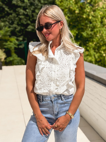 Blouse Capucine - Blanc Blouse Capucine - Blanc