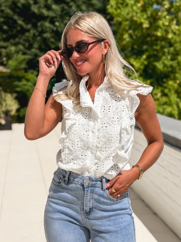 Blouse Capucine - Blanc