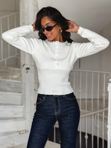 Pull Mayalia - Blanc Pull Mayalia - Blanc