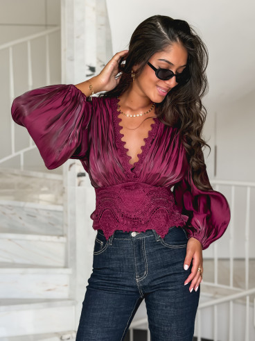 Blouse Kataleya - Bordeaux