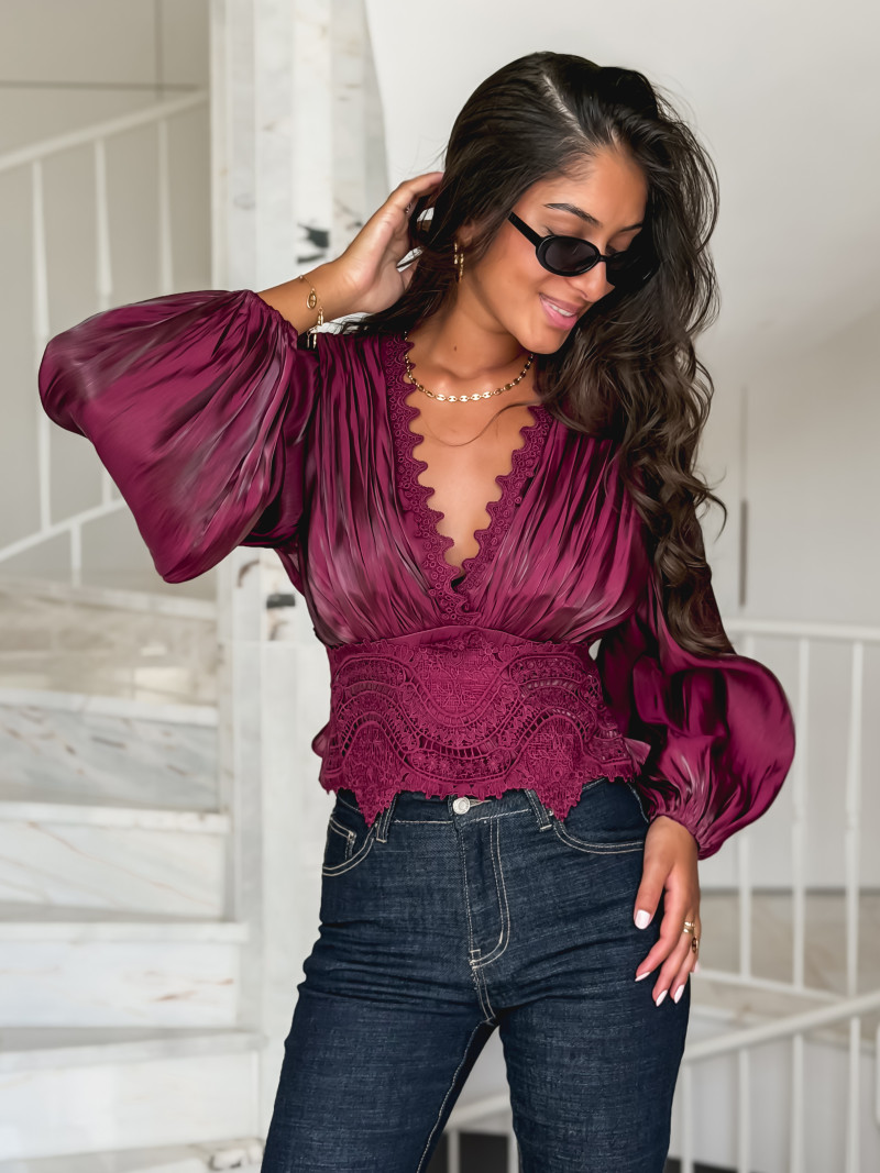 Blouse Kataleya - Bordeaux Blouse Kataleya - Bordeaux