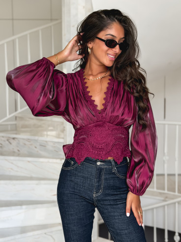 Blouse Kataleya - Bordeaux Blouse Kataleya - Bordeaux