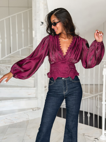 Blouse Kataleya - Bordeaux Blouse Kataleya - Bordeaux