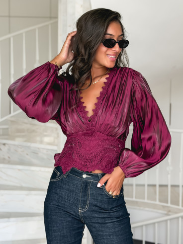 Blouse Kataleya - Bordeaux Blouse Kataleya - Bordeaux