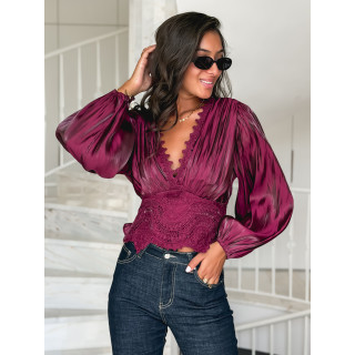Blouse Kataleya - Bordeaux