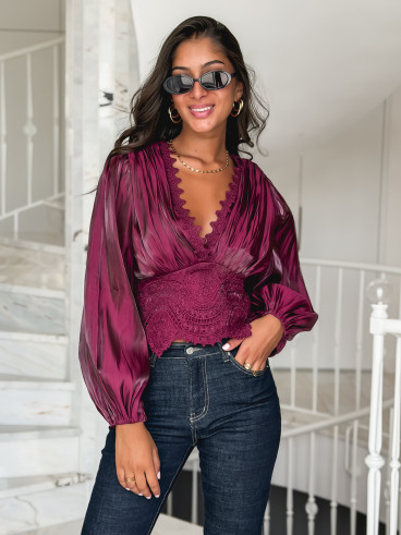 Blouse Kataleya - Bordeaux Blouse Kataleya - Bordeaux