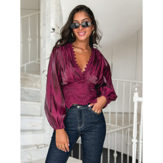 Blouse Kataleya - Bordeaux