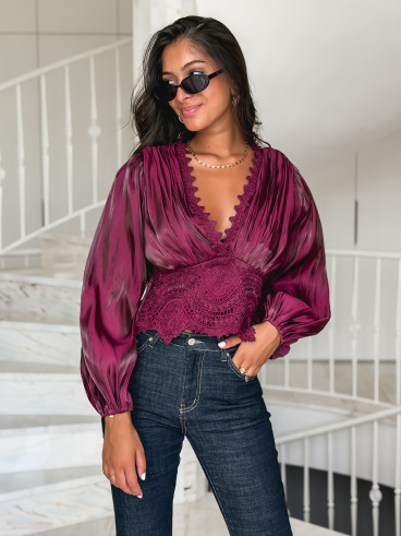 Blouse Kataleya - Bordeaux Blouse Kataleya - Bordeaux
