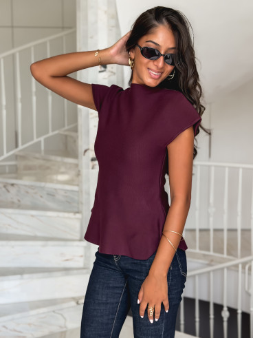 Blouse Emille - Bordeaux Blouse Emille - Bordeaux