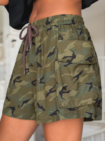 Short militaire Bunie - Kaki Short militaire Bunie - Kaki