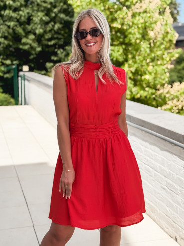 Robe courte Angie - Rouge Robe courte Angie - Rouge
