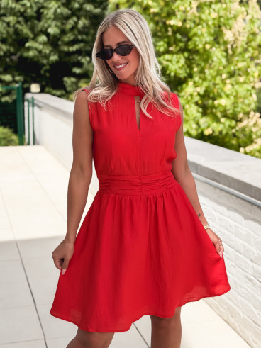 Robe courte Angie - Rouge