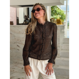 Blouse Typhaine - Chocolat