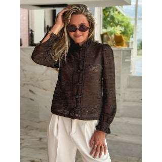 Blouse Typhaine - Chocolat