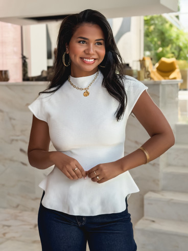 Blouse Emille - Blanc Blouse Emille - Blanc