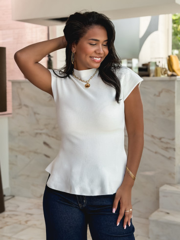 Blouse Emille - Blanc Blouse Emille - Blanc