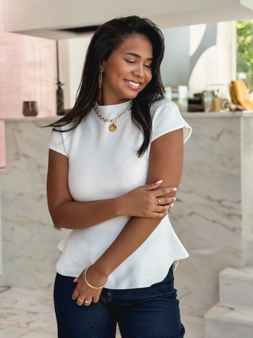 Blouse Emille - Blanc Blouse Emille - Blanc
