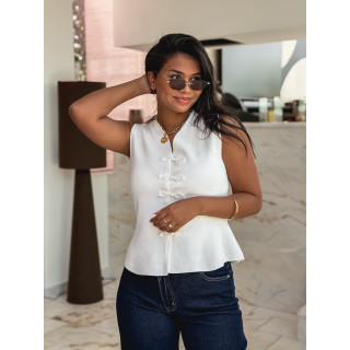 Blouse Miréna - Blanc