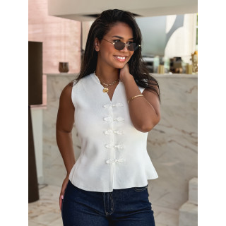 Blouse Miréna - Blanc