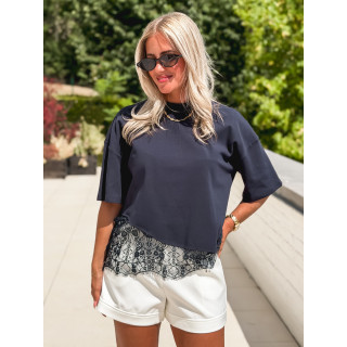 T-shirt Angéline - Bleu marine
