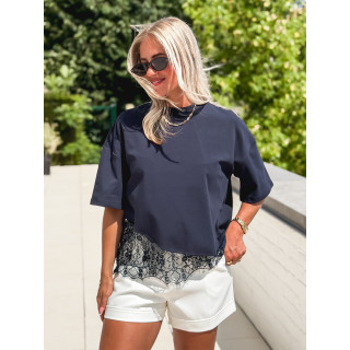 T-shirt Angéline - Bleu marine